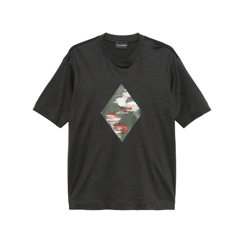 Emporio Armani T-shirt T-shirt Uomo maxi stampa frontale S P25 - EMPORIO ARMANIEM001067AF13747 - U9083 - S - Francavilla Moda